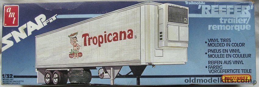 AMT 1/32 Trailmobile Reefer Trailer Tropicana, PK-6902 plastic model kit